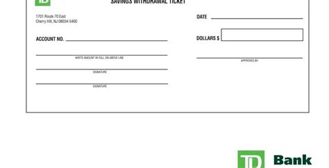 Form Withdrawal Slip Td Bank ≡ Fill Out Printable PDF, 52% OFF