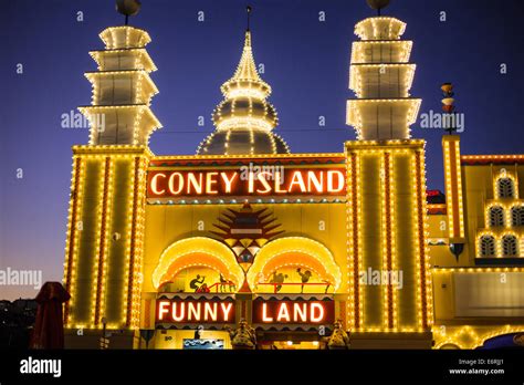 'Coney Island' at Luna Park in Sydney Stock Photo - Alamy