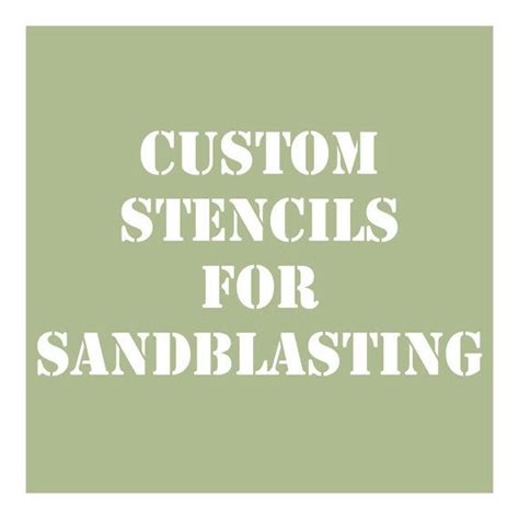 Custom Stencil for Sandblasting by RightSideStuff on Etsy, $5.00 ...