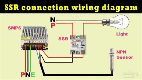 SSR connection with sensor wiring diagram - YouTube