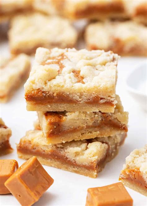 Salted Caramel Butter Bars - I Heart Naptime