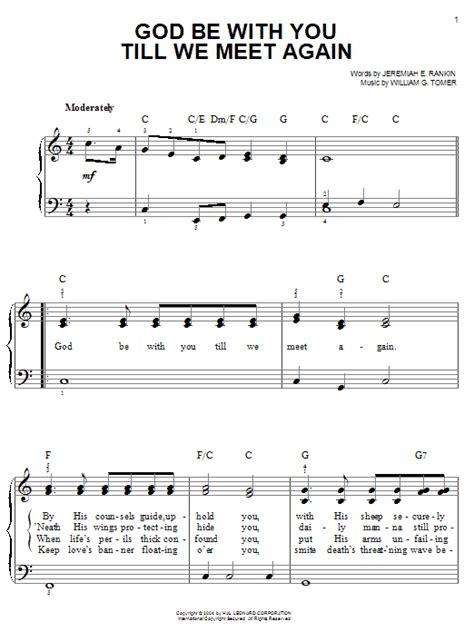 God Be With You Till We Meet Again | Sheet Music Direct