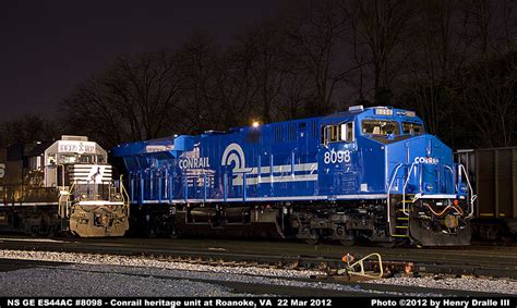 NS GE ES44AC #8098 Conrail Heritage Unit Photo Page