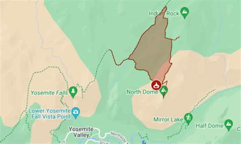 Map: Pika Fire closes Yosemite trails; smoke reaches hazardous level