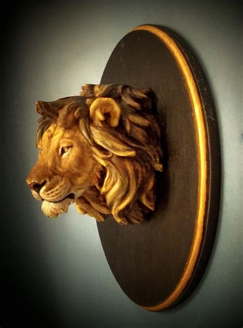 Lion head sculpture - Alvar's gallery - Sculptures & Carvings, Animals ...