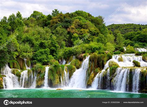 Skradinski Buk Waterfall Krka National Park Dalmatia Croatia Europe Stock Photo by ©vencav 203625384