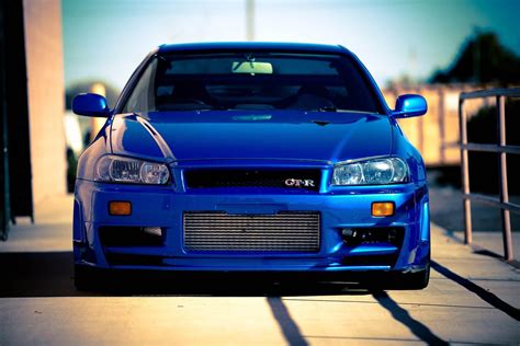 nissan r34 wallpaper Blue nissan skyline r34 #auto #road #blue #trees # ...