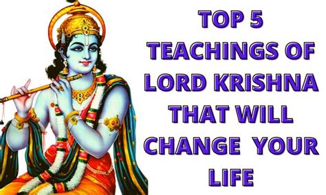 TOP 5 TEACHINGS OF LORD KRISHNA THAT WILL CHANGE YOUR LIFE | Teachings ...