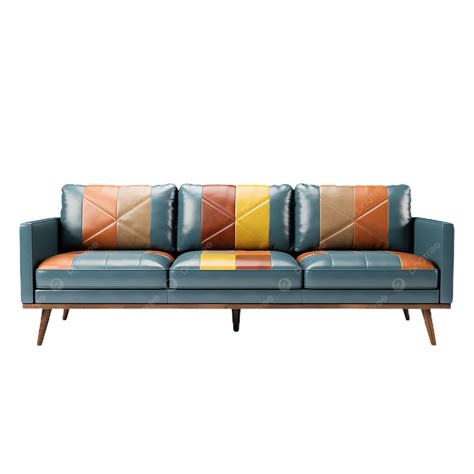 Mcm Inspired Leather Sofa, Furniture, Transparent PNG Transparent Image ...