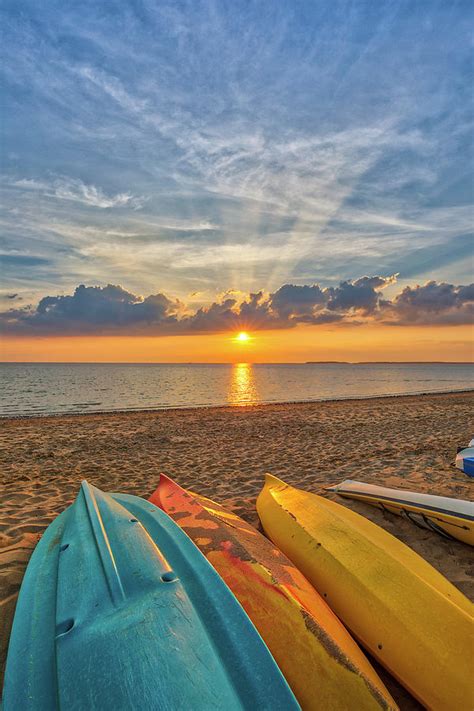 Sunset at Cape Cod Bay First Encounter Beach Photograph by Juergen Roth | Fine Art America