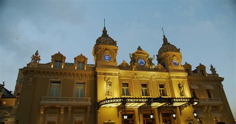 Monte-Carlo, Monaco - October 15, 2019: Grand Casino in Monte Carlo night Monaco, historical ...