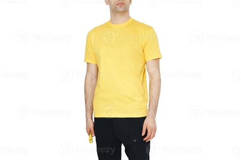 men's yellow t-shirts mockup. Design template.mockup 11872288 Stock Photo at Vecteezy