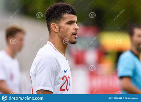 Dominic Solanke, during U21 EURO Qualification Football Game Latvia - England Editorial ...