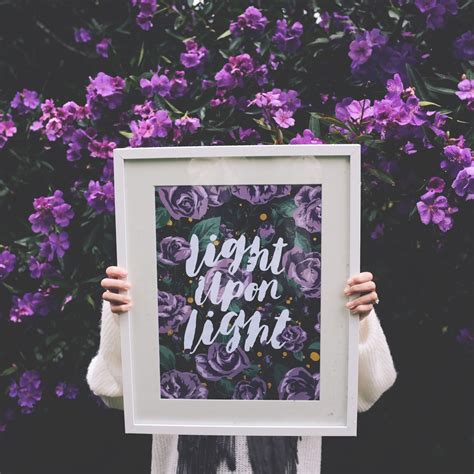 Light Upon Light | Hand lettering quotes, Instagram posts, Light