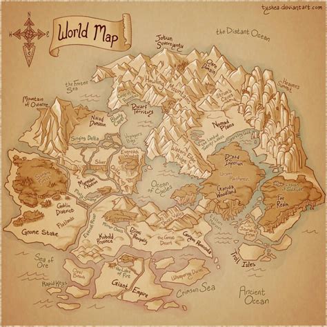 World Map by Dyemelikeasunset | Fantasy world map, Fantasy map making, Fantasy map