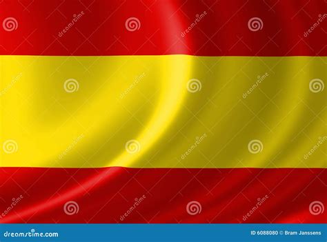 Spaanse vlag stock illustratie. Illustration of patriottisch - 6088080