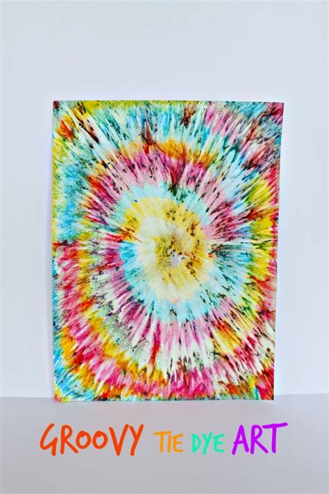 Gorgeously Groovy Tie Dye Art for Kids - How Wee Learn