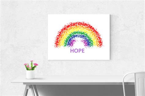 Rainbow and Hope Message Svg, Rainbow Svg, Spring Svg,rainbow Svg,positivity Message,confident ...