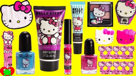 Hello Kitty MEGA Cosmetics Set and Surprises - YouTube