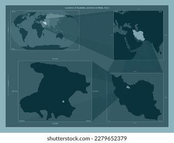 Alborz Province Iran Diagram Showing Location Stock Illustration 2279652379 | Shutterstock