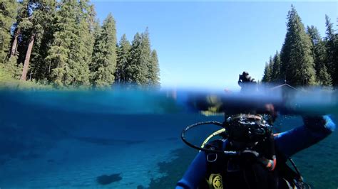 Diving Clear Lake, Oregon June 2019 - YouTube