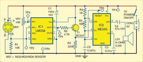 Circuit Diagram Working Of Smoke Detector