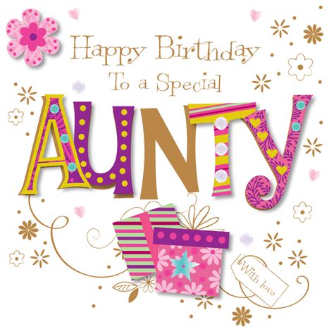 Special Aunty Happy Birthday Greeting Card | Cards