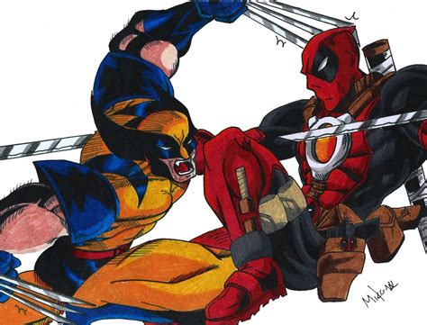 Deadpool Vs Wolverine by MikeES on DeviantArt | Wolverine, Deadpool ...