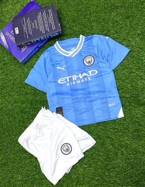 Manchester City 23/24 Home Kit (Kids) - Sportify Wears