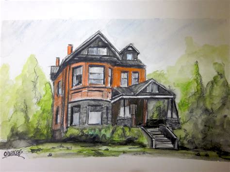 Owings Art Studio: Old House Sketch