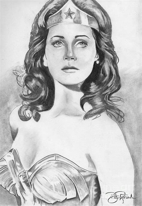 Wonder Woman Pencil Drawing - bestpencildrawing