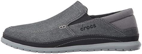 Crocs™ Canvas Santa Cruz Playa Slip-on Loafer in Graphite/Light Grey (Gray) for Men - Lyst