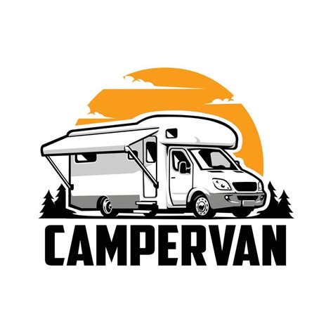 Campervan Motorhome RV Logo Vector Art Isolated 17398026 Vector Art at Vecteezy