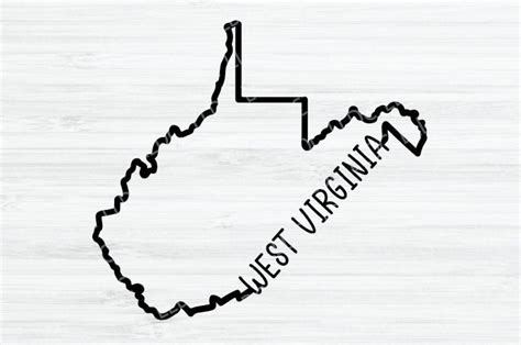 West Virginia Outline SVG. West Virginia Svg. West Virginia - Etsy