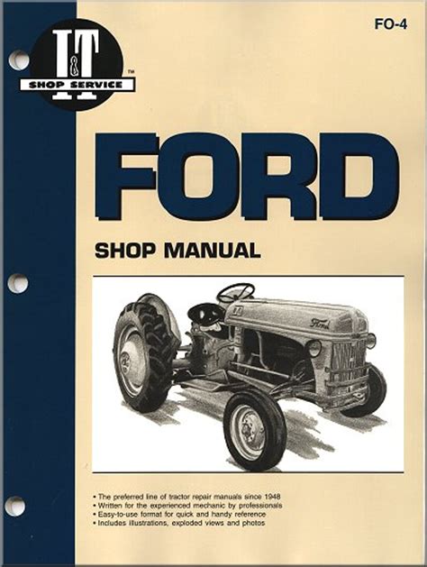 Ford Tractor Repair Manual Models 2N, 2NAN, 8N, 8NAN, 9N, 9NAN | I&T/Clymer