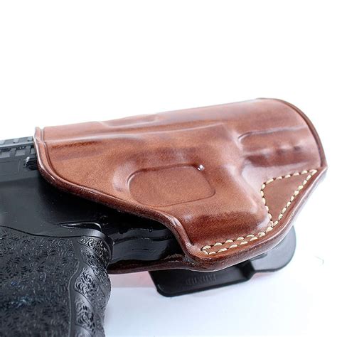 Leather Paddle Holster Fits Walther PPQ Sub Compact 9mm 3.5" Barrel #1340# - Holsters