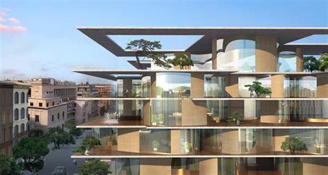 MAD architects transforms urban block in rome with green residences