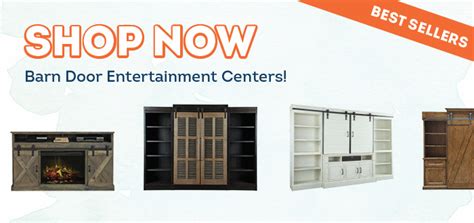 Barn Door Entertainment Centers | Coleman Furniture