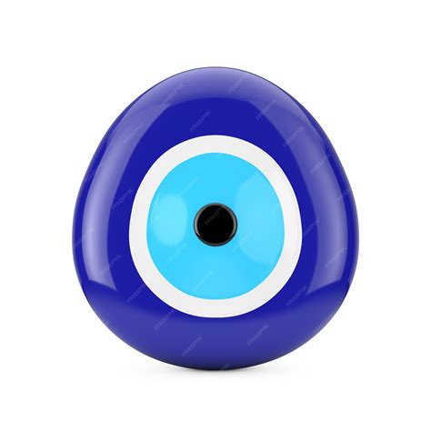 Premium Photo | Evil Eye Bead Protection Amulet on a white background. 3d Rendering