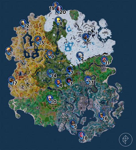 Fortnite Chapter 4 Season 3 character locations and map - Polygon