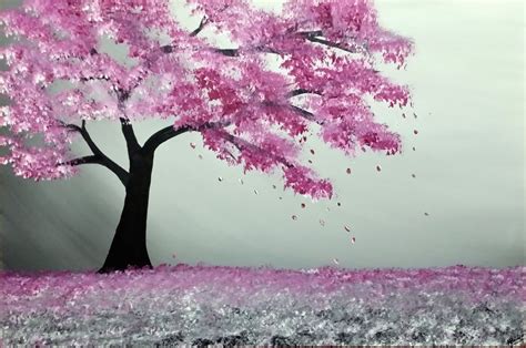 Majestic Blossom Tree | ArtsyHome | Cherry blossom painting, Cherry blossom art, Tree drawing