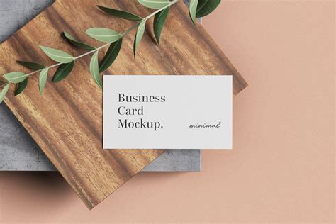 Minimal Business Card Mockup | Business card mock up, Free business ...