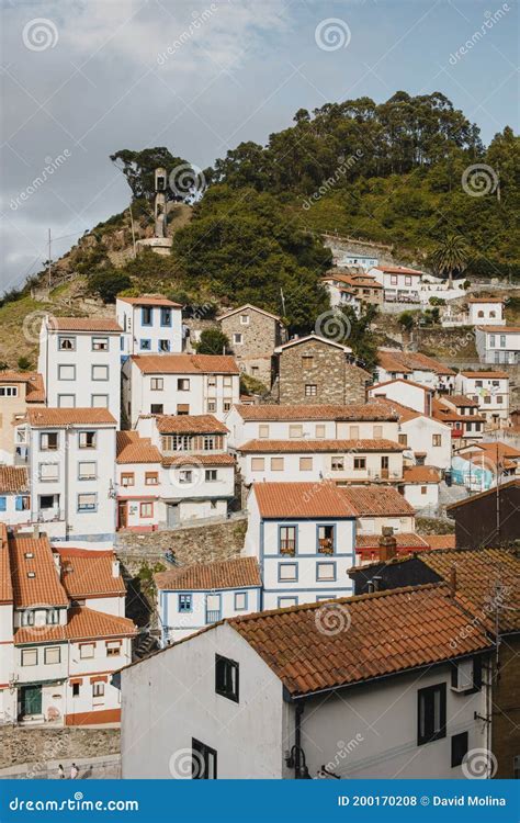 Cityscape of Cudillero Village, in the North of Spain. Editorial Stock ...