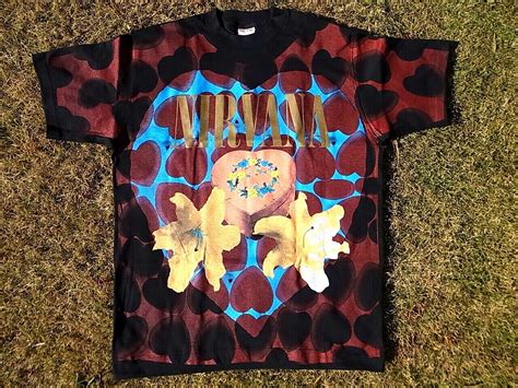 Authentic Vintage NIRVANA Heart Shaped box T shirt 90's Large Tee Jays SOFTee | eBay