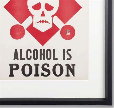 Original "Alcohol Is Poison" Prohibition Poster