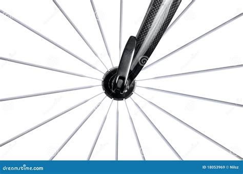 Road Bike Wheel with Spokes Stock Image - Image of tire, fork: 18053969