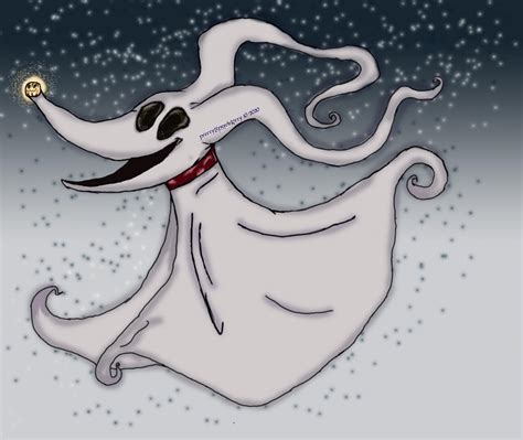 Zero (Ghost Dog) ~ A Nightmare Before Christmas by PrettyLilPsychoKitty on DeviantArt