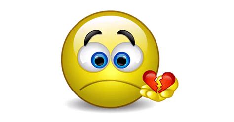 You Broke My Heart - Talking Emoticon | Smiley, Animated emoticons, My heart is breaking