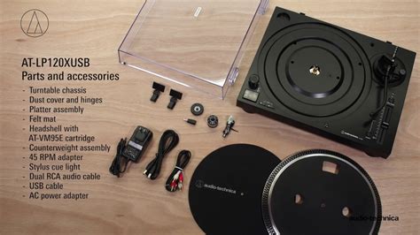 Audio-Technica AT-LP120XUSB Turntable Setup - YouTube