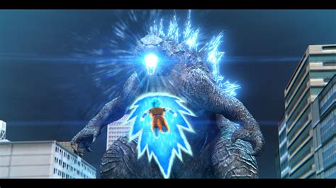 Godzilla vs Goku by EthomationsArt on DeviantArt